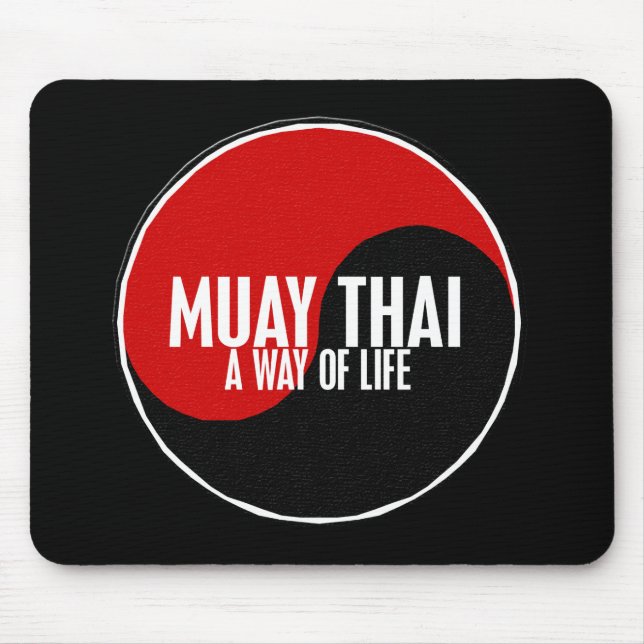 Mousepad Yin Yang Muay 1 tailandês (Frente)
