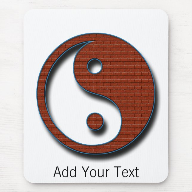 Mousepad Yin Yang por Shirley Taylor (Frente)