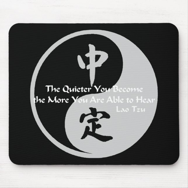 Mousepad Yin Yang - silêncio (Frente)