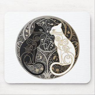 Mousepad Ying e Yang Cats