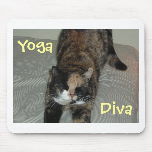 Mousepad Yoga Cat (Frente)
