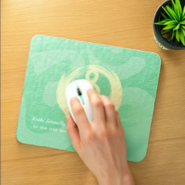 Mousepad Yoga Instructor Meditation Pose Zen Om Sign Quotes