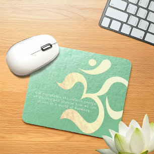 Mousepad Yoga Meditation Instructor Life Coach OM Quotes