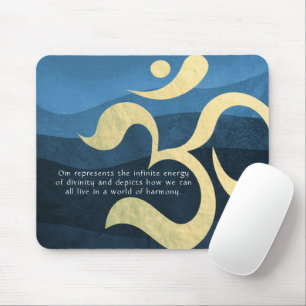 Mousepad Yoga Meditation Instructor Life Coach OM Quotes Mo