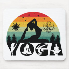 Mousepad Yoga - Paz, Amor e Luz