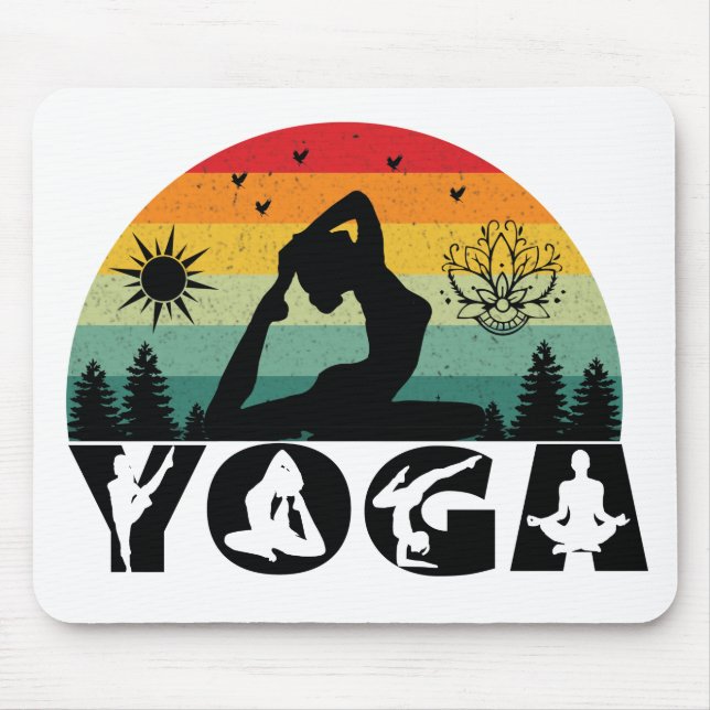 Mousepad Yoga - Paz, Amor e Luz (Frente)