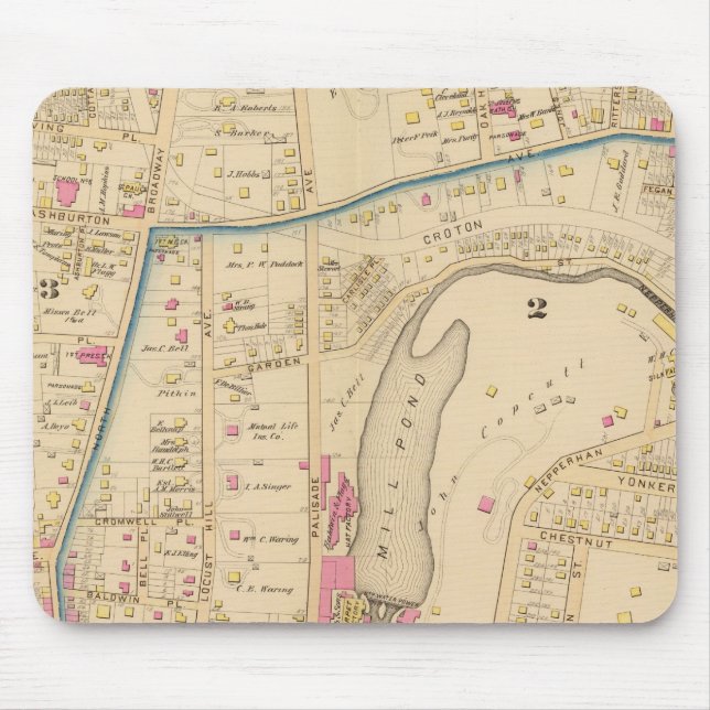Mousepad Yonkers, 2-3, Nova York (Frente)