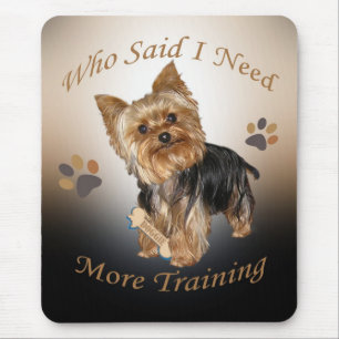 Mousepad Yorkie que me disse precisa mais treinamento