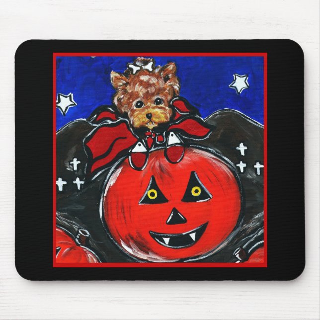 Mousepad Yorkie Vampiro (Frente)