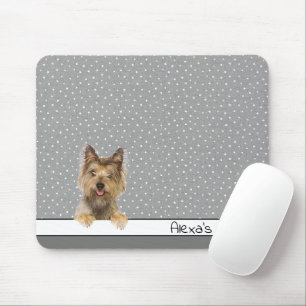 Mousepad Yorkshire Terrier em Bolinhas