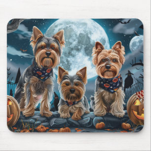 Mousepad Yorkshire Terrier Halloween Spooky