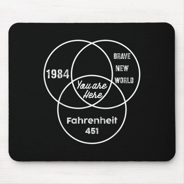 Mousepad You Are Here 1984 Brave New World  (Frente)