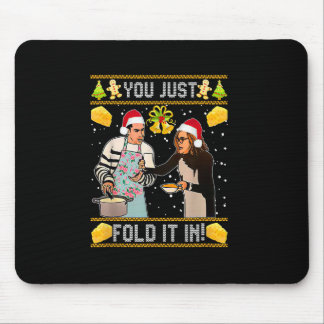 Mousepad You Just Fold It In Christmas Xmas Pajamas Christm