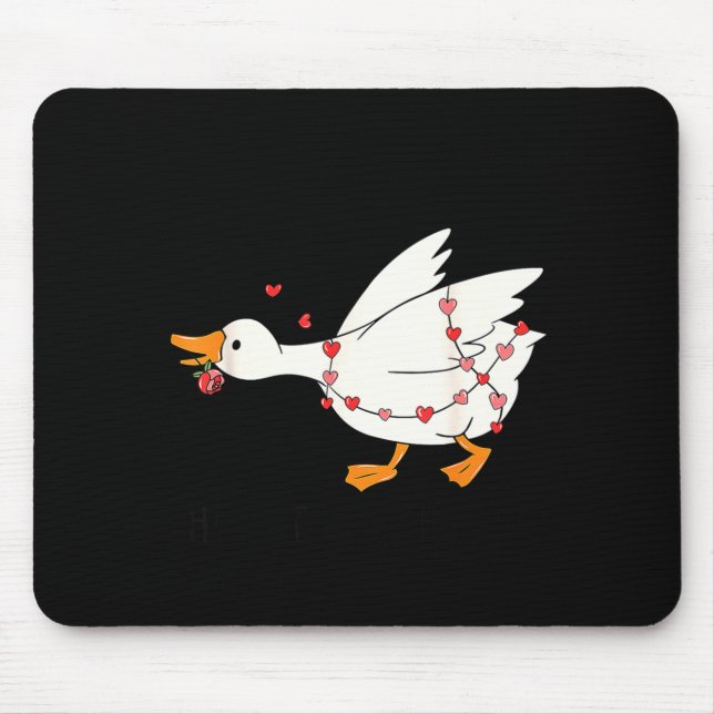 Mousepad You Make My Heart Go Honk Goose Valentine  (Frente)
