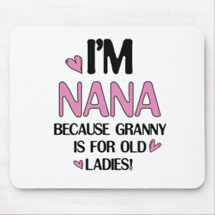 Mousepad Young Nana Graphic Nana Clipart Design