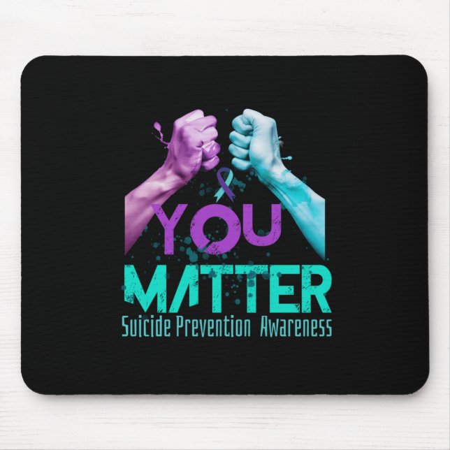 Mousepad Your Life Choose To Keep On Going Suicide Preventi (Frente)