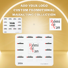 Mousepad Your Logo Custom Business Marketing 2026 Calender