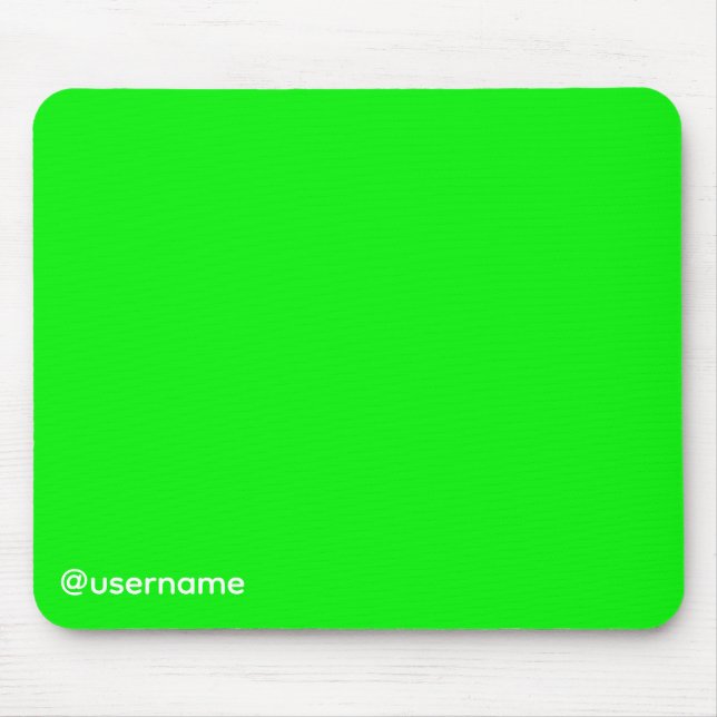 Mousepad YouTuber Streamer Greenscreen com Nome de Usuário (Frente)
