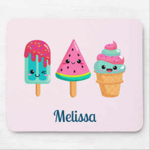 Mousepad Yummy Sorvete Trio Summer Vibe