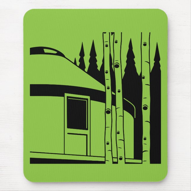 Mousepad Yurt Living In Nature (Frente)