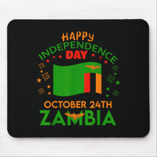 Mousepad Zâmbia 61º Dia da Independência Orgulho Zambiano Z