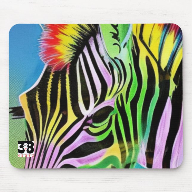 Mousepad Zany Zebra (Frente)