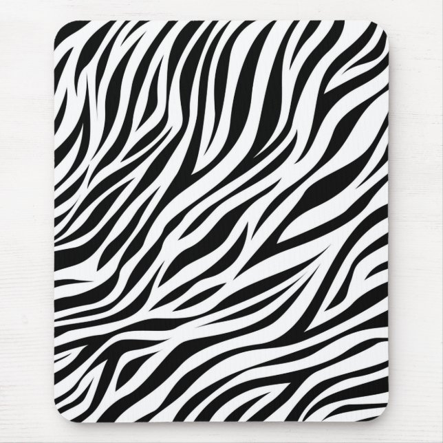 Mousepad Zebra Animal Skin Impressão Pattern-15391 (Frente)