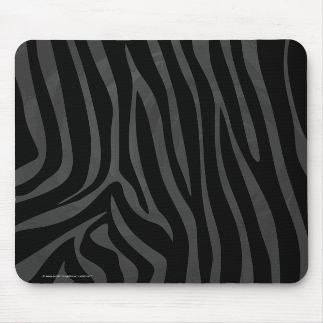 Mousepad Zebra Black e Cinza (Frente)