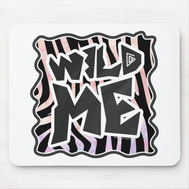 Mousepad Zebra Black e Pink Wild (Frente)