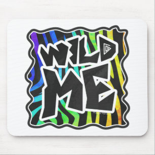 Mousepad Zebra Black e Rainbow Wild Me