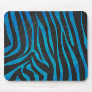 Mousepad Zebra Blue e Black Impressão