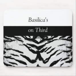Mousepad Zebra Contemporânea Stripe Preto e Branco