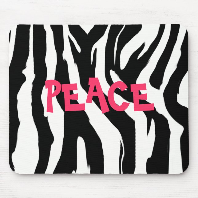 Mousepad Zebra da PAZ (Frente)