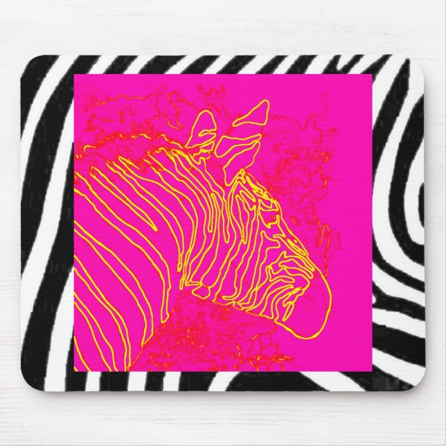 Mousepad Zebra de Fuschia (Frente)