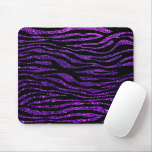 Mousepad Zebra roxa, Zebra-relha, Impressão-Zebra, Stripes