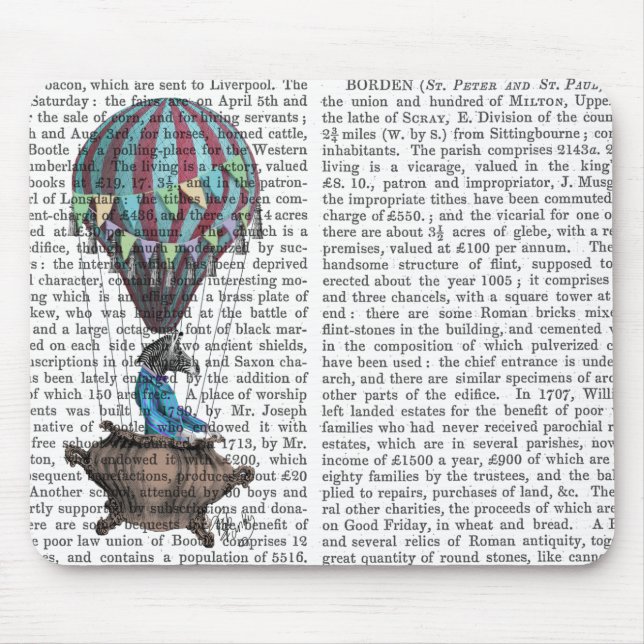 Mousepad Zebra voadora (Frente)