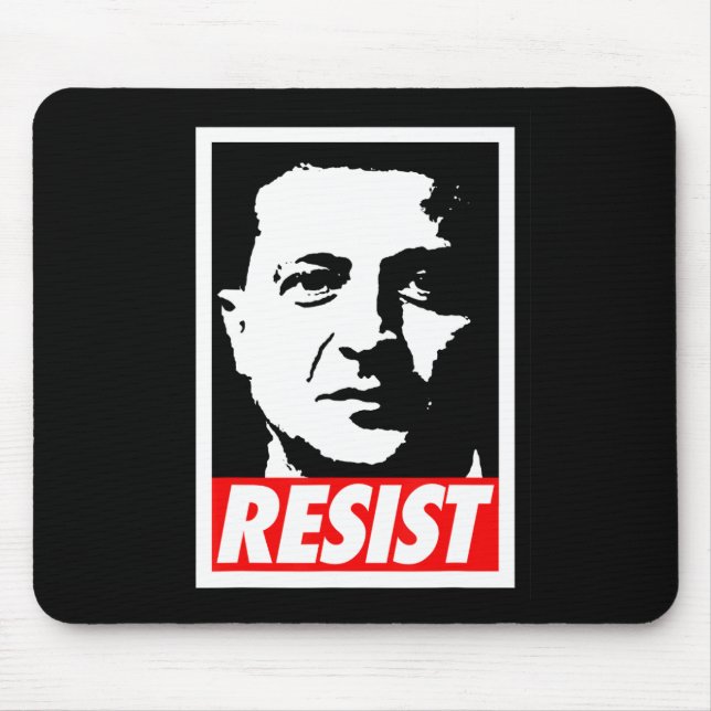 Mousepad Zelenskyy - Resistir Apoiar a Ucrânia Eu Estou Com (Frente)