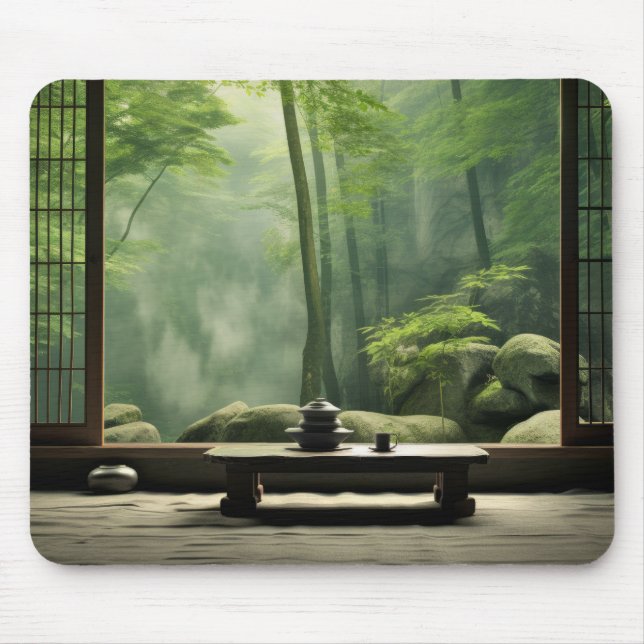 Mousepad Zen Garden Tranquil Natureza Pacífica (Frente)