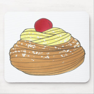 Mousepad ZEPPOLE Itália Fried Dough Pastery Foley Foodie