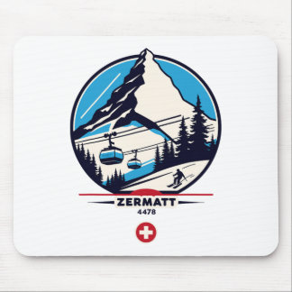 Mousepad Zermatt 4478 - Esquiando no Problemhorn
