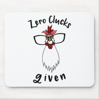 Mousepad Zero Clucks Dado Fazendeiro de Fazenda de Frango E