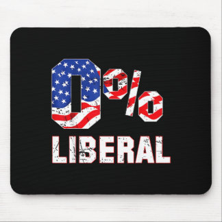 Mousepad Zero Porcento 0% Liberal Antigo Eua Bandeira Litic