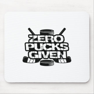 Mousepad Zero Pucks Dado Funny Ice Hockey 