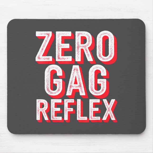 Mousepad Zero Reflexo de Gagueira, Meme Divertido da Festa  (Frente)