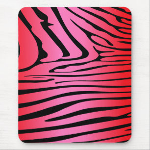 Mousepad Zesty Zebra Red