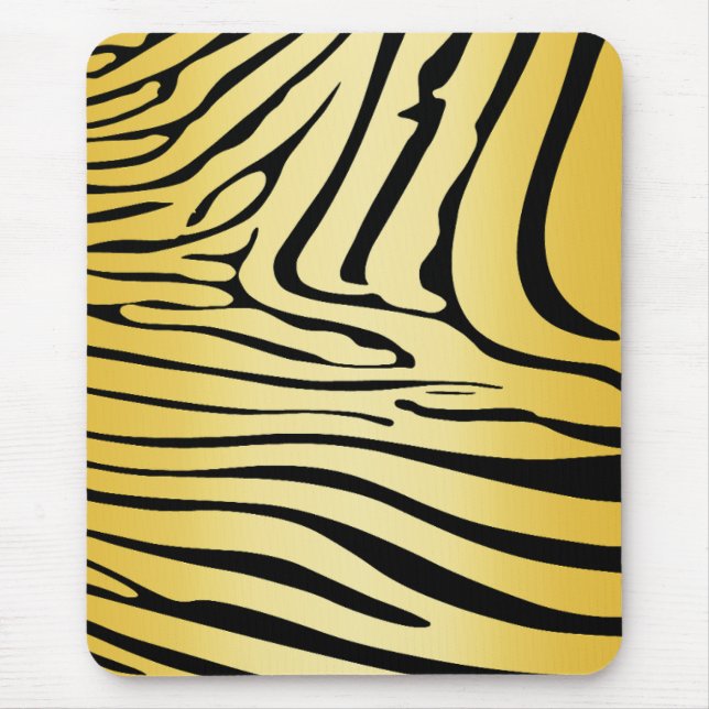 Mousepad Zesty Zebra Yellow (Frente)