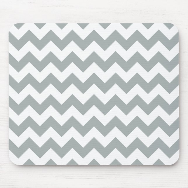 Mousepad Ziguezague cinzento de Paloma Chevron (Frente)