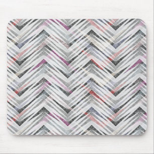 Mousepad Zigzag, geométrico, cinzas, lilás, rosa, preto,