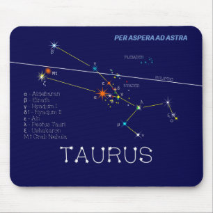 Mousepad Zodiac Constelação Taurus