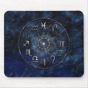 Mousepad Zodíaco com fundo estrelado